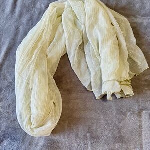 Light Cream Sheer Scarf